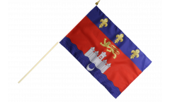 France Bordeaux Hand Waving Flag