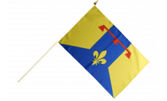 France Bouches-du-Rhône Hand Waving Flag
