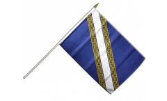 France Champagne-Ardenne Hand Waving Flag