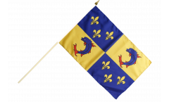 France Dauphiné Hand Waving Flag