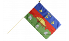 France French Guiana Cayenne Hand Waving Flag