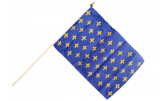 France Fleur-de-lis, blue Hand Waving Flag