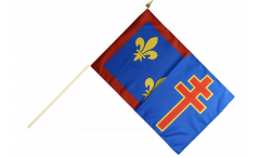France Maine-et-Loire Hand Waving Flag