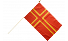 France Normandy St. Olaf Cross Hand Waving Flag