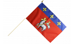 France Rouen Hand Waving Flag