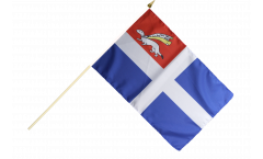 France Saint-Malo Hand Waving Flag