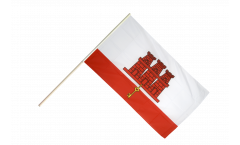 Gibraltar Hand Waving Flag