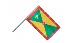 Grenada Hand Waving Flag