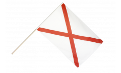 Great Britain St. Patrick cross Hand Waving Flag