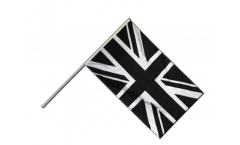 Great Britain Union Jack black Hand Waving Flag