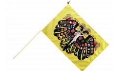 Holy Roman Empire Double-headed Eagle Hand Waving Flag