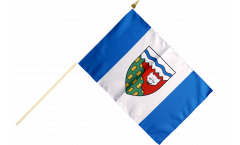Canada Northwest Territories Hand Waving Flag