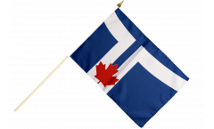 Canada City of Toronto Hand Waving Flag