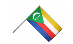 Comoros Hand Waving Flag