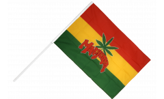 Marijuana Hand Waving Flag