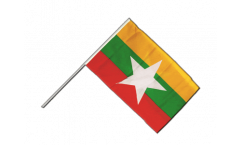 Myanmar new Hand Waving Flag