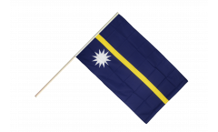 Nauru Hand Waving Flag