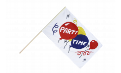 Party Time Hand Waving Flag