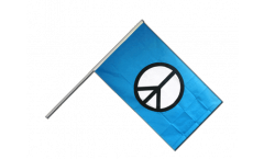 Peace Symbol Hand Waving Flag