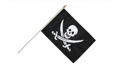 Pirate with two swords Hand Waving Flag