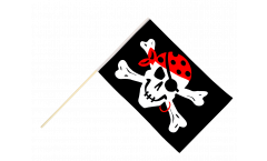 Pirate One eyed Jack Hand Waving Flag