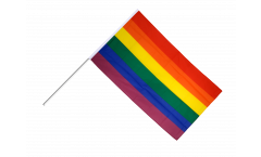 Rainbow Hand Waving Flag