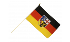 Saarland Hand Waving Flag
