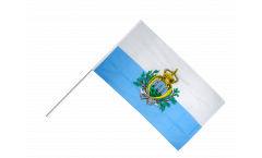 San Marino Hand Waving Flag