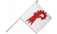 Switzerland Canton Basel-Land Hand Waving Flag