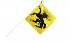 Switzerland Canton Schaffhausen Hand Waving Flag