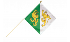 Switzerland Canton Thurgau Hand Waving Flag