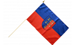 Transylvanian Saxons Hand Waving Flag