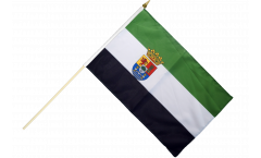 Spain Extremadura Hand Waving Flag
