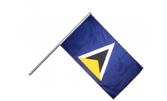 Saint Lucia Hand Waving Flag