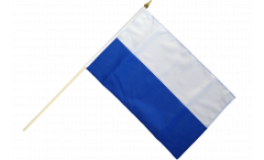 Stripe white blue Hand Waving Flag