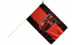Sudetenland with crest Hand Waving Flag