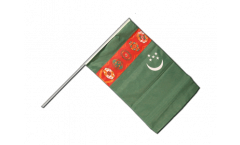 Turkmenistan Hand Waving Flag