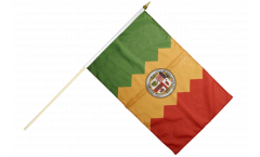 USA City of Los Angeles Hand Waving Flag