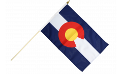 USA Colorado Hand Waving Flag