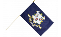 USA Connecticut Hand Waving Flag