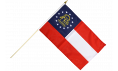 USA Georgia Hand Waving Flag