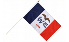 USA Iowa Hand Waving Flag