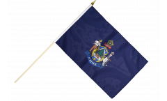 USA Maine Hand Waving Flag