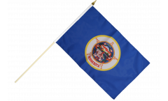 USA Minnesota Hand Waving Flag
