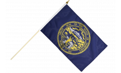 USA Nebraska Hand Waving Flag