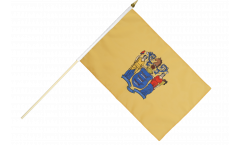 USA New Jersey Hand Waving Flag