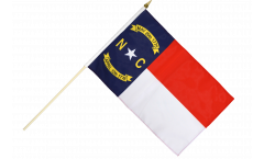 USA North Carolina Hand Waving Flag