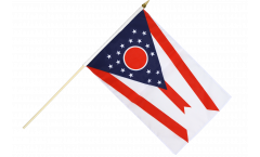 USA Ohio Hand Waving Flag