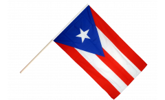 USA Puerto Rico Hand Waving Flag