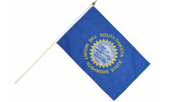 USA South Dakota Hand Waving Flag